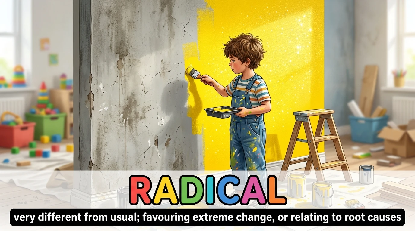 English Illustration for radical